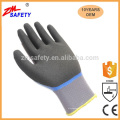 Gants de travail imperméables en nitrile doublés de doublure sans coutures doublés sans couture avec paume en nitrile sablé haute résistance